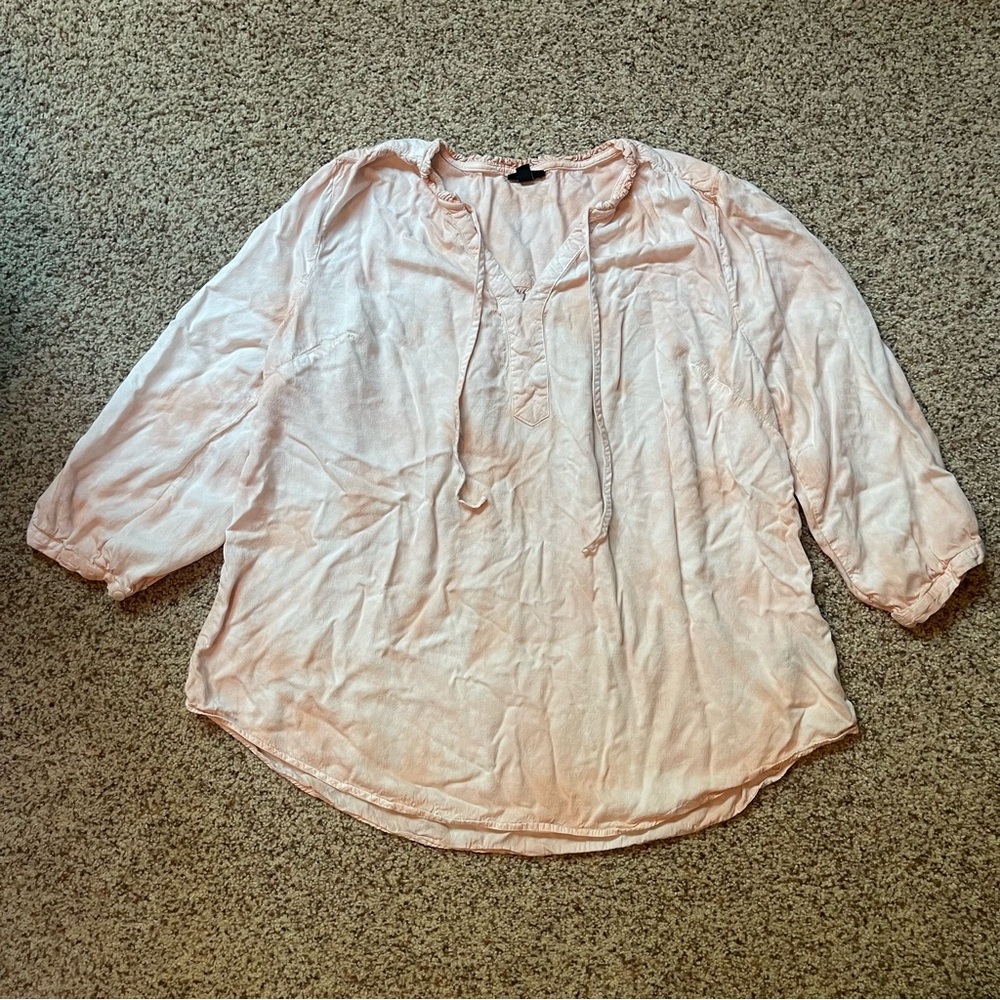 Torrid 1 pink tie dye quarter length sleeve